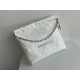 Chanel 22A Chanel 22 Bag White Small Size 37 Silver Hardware Calfskin Leather Hass Factory leather 35x37x7cm