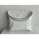 Chanel 22A Chanel 22 Bag White Small Size 37 Silver Hardware Calfskin Leather Hass Factory leather 35x37x7cm