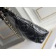 Chanel 22K Chanel 22 Bag Black with White Lines Small Size 37 Gold Hardware Calfskin Leather Hass Factory leather 35x37x7cm