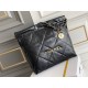 Chanel 23A Chanel 22 Bag Black with Hand Grab Wrinkles Small Size 37 Gold Hardware Calfskin Leather Hass Factory leather 35x37x7cm