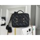 Chanel Classic Vanity Case Small 17 in Black, Gold Hardware, Caviar Leather, Hass Factory Leather, Dimensions: 14x17x8cm.