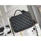 Chanel Classic Vanity Case Medium 21 in Black, Gold Hardware, Caviar Leather, Hass Factory Leather, Dimensions: 16x21x9cm.