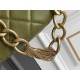 Chanel 23A Hobo Bag in Calfskin Leather, Avocado Green, Gold Hardware, Hass Factory Leather, Dimensions: 19x24x5cm.