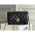 Chanel Classic Flap Bag with Double Gold Ball, Small 22cm, Black, Gold Hardware, Lambskin Leather, Hass Factory Leather, Dimensions: 15x22x8cm.