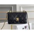 Chanel Classic Flap Bag with Double Gold Ball, Mini 19cm, Black, Gold Hardware, Lambskin Leather, Hass Factory Leather, Dimensions: 12x19x8cm.