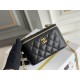 Chanel Vanity Case with Lipstick Holder, Gold Hardware, Heart-Shaped, Gold Ball, Black with Gold Hardware, Mini 11, Lambskin Leather, Hass Factory Leather, Dimensions: 9x17x7cm.