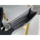 Chanel Classic Flap Bag in 2.55 Puffy Calfskin, Gray with Gold Hardware, Small 20cm.