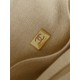 Chanel Beach Bag in Camel Color with White Letters, 38cm.