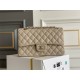 Chanel Classic Flap Bag in Medium 25, Light Apricot, Champagne Gold Hardware, Caviar Leather, Hass Factory Leather, 23x15x6cm.