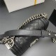 Chanel Le Boy Bag, Small 20, Caviar Leather, Black with Silver Hardware, 20cm.