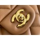 Chanel Classic Flap bag Medium 25 Caramel Gold Hardware Lambskin Hass Factory leather 25x16x7cm