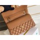 Chanel Classic Flap bag Medium 25 Caramel Gold Hardware Lambskin Hass Factory leather 25x16x7cm