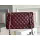 Chanel Classic Flap bag Medium 25 Burgundy Gold Hardware Lambskin Hass Factory leather 25x16x7cm