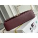 Chanel Classic Flap bag Medium 25 Burgundy Gold Hardware Lambskin Hass Factory leather 25x16x7cm