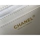 Chanel Classic Flap bag Mini 17 White Gold Hardware Lambskin Hass Factory leather 14x17x8cm