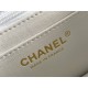 Chanel Classic Flap bag Mini 20 White Gold Hardware Lambskin Hass Factory leather 13x20x6cm