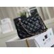 Chanel Classic Flap bag Mini 17 Black Gold Hardware Lambskin Hass Factory leather 14x17x8cm