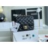 Chanel Classic Flap bag Mini 17 Black Gold Hardware Lambskin Hass Factory leather 14x17x8cm