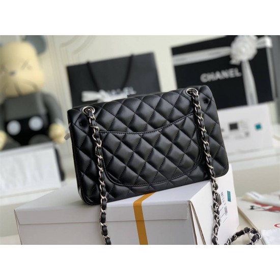 Chanel Classic Flap bag Small 23 Black Champagne Gold Hardware Lambskin Hass Factory leather 15x23x6cm