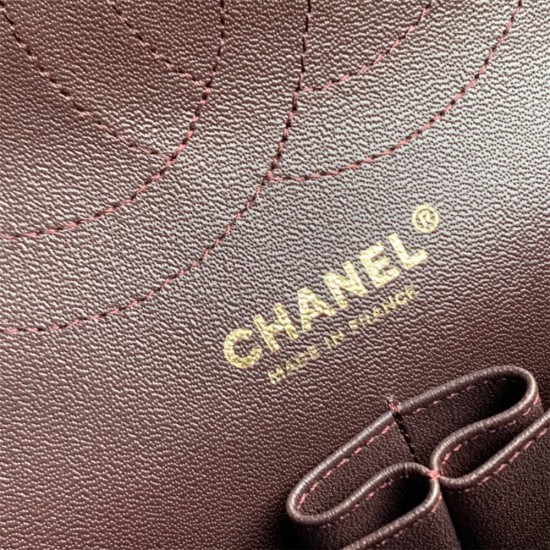 Chanel Classic Flap bag Jumbo 30 Black Gold Hardware Lambskin Hass Factory leather 20x30x10cm