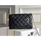 Chanel WOC Black Gold Hardware Camellia Clasp Lambskin Hass Factory leather 12x19x3.5cm