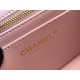 Chanel Classic Flap bag Mini 17 Pink Gold Hardware Camellia Clasp Lambskin Hass Factory leather 14x17x8cm