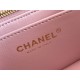 Chanel Classic Flap bag Mini 20 Pink Gold Hardware Camellia Clasp Lambskin Hass Factory leather 13x20x6cm