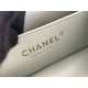 Chanel Classic Flap bag Mini 17 Light Blue Gold Hardware Camellia Clasp Lambskin Hass Factory leather 14x17x8cm