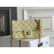 Chanel Classic Flap bag Mini 20 Light Yellow Gold Hardware Camellia Clasp Lambskin Hass Factory leather 13x20x6cm