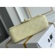 Chanel Classic Flap bag Mini 20 Light Yellow Gold Hardware Camellia Clasp Lambskin Hass Factory leather 13x20x6cm