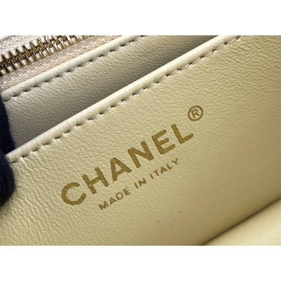 Chanel Classic Flap bag Mini 20 Light Yellow Gold Hardware Camellia Clasp Lambskin Hass Factory leather 13x20x6cm