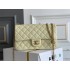 Chanel Classic Flap bag Small 23 Light Yellow Gold Hardware Camellia Clasp Lambskin Hass Factory leather 15x23x6cm