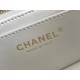 Chanel Classic Flap bag Mini 20 White Gold Hardware Camellia Clasp Lambskin Hass Factory leather 13x20x6cm