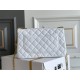 Chanel Classic Flap bag Small 23 White Gold Hardware Camellia Clasp Lambskin Hass Factory leather 15x23x6cm