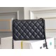 Chanel 22B Trendy CC WOC 19 So Black Lambskin Hass Factory leather 19cm