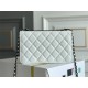 Chanel 22B Trendy CC WOC 19 White So Black Lambskin Hass Factory leather 19cm