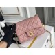 Chanel 22C Classic Flap bag Mini 18 Gold Ball Deep Pink Gold Hardware Lambskin Hass Factory leather 13x18x7cm