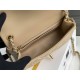 Chanel 22C Classic Flap bag Mini 20 Gold Ball Apricot Gold Hardware Lambskin Hass Factory leather 13x20x7cm