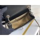 Chanel 23C Classic Flap bag Mini 18 Black and White Checkered Gold Ball Black Champagne Gold Hardware Lambskin Hass Factory leather 13x18x7cm