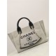 Chanel Beach Bag Beige Champagne Gold Hardware 38x32x18cm