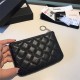 Chanel Classic Wallet Black Silver Hardware Caviar Leather Hass Factory leather 15cm