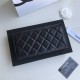 Chanel Classic Wallet Long Flat Cover 19cm Black Silver Hardware Lambskin Hass Factory leather 11x19x3cm