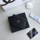 Chanel Classic Card Holder 11cm Black Gold Hardware Caviar Leather Hass Factory leather 11x7x1cm