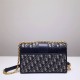 Dior 30 Montaigne Montaigne Chain Bag Medium 24 Classic Blue Oblique Model 9011 Size 25x15x8cm