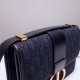 Dior 30 Montaigne Medium 24 Black Full Leather Model: 9008 Size: 24x6x17cm