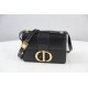 Dior 30 Montaigne Montaigne Chain Bag Medium 25 White Silver Clasp Full Leather Model 9011 Size 25x15x8cm