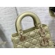 Lady Dior Bag, Grey-Green Lambskin, Champagne Gold Hardware, Small   Four Blocks   20, Size: 20cm