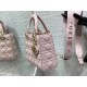 Lady Dior Bag, Pink Lambskin, Champagne Gold Hardware, Small   Four Blocks   20, Size: 20cm