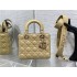 Lady Dior Bag, Apricot Lambskin, Champagne Gold Hardware, Small   Four Blocks   20, Size: 20cm