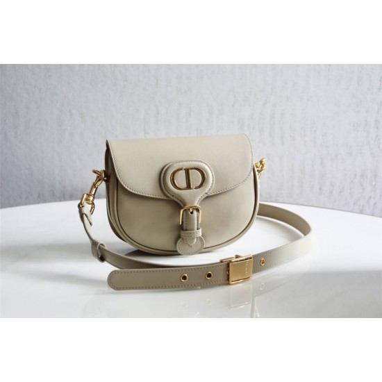 Dior Bobby Bag, Milky White, Gold Hardware, Medium 22, Model 2020, Size: 22x17x6cm